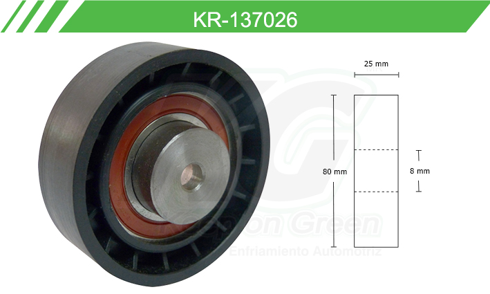PA GM CHEVY L4 1.4L 94-96 VEHICULOS CON A.A. | KEEP ON GREEN | BANDA | POLEA DE ACCESORIOS | POLEA DE ACCESORIOS